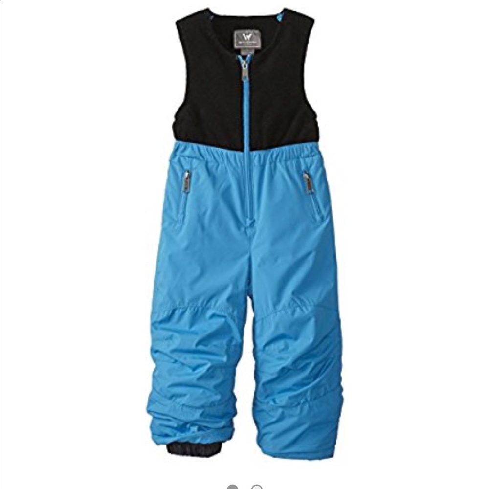 Kid’s Teal Ski Bibs